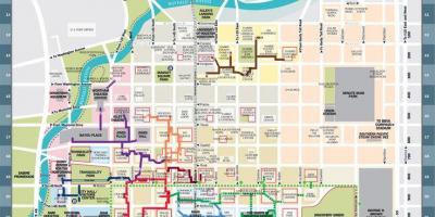 Downtown Houston predor zemljevid