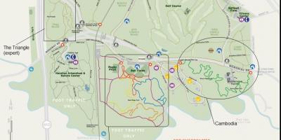 Zemljevid Spominski park Houston